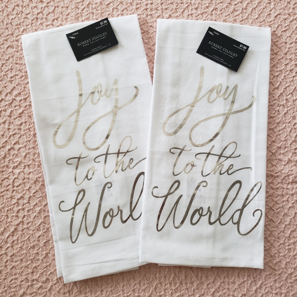 2 Robert Stanley Cotton Kitchen Towels